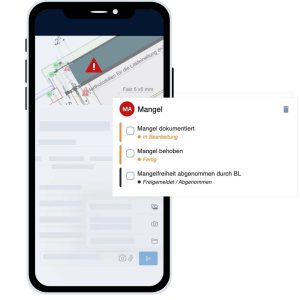 Mängelmanagement in der CENDAS App