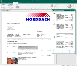 Kalkualtion in Casa Dach
